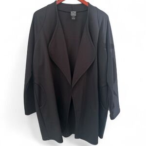 CLARA SUNWOO Black Open Front Blazer Medium M like NEW